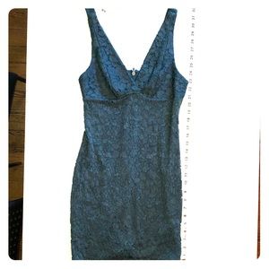 TopShop Teal Lace Mini Dress 6